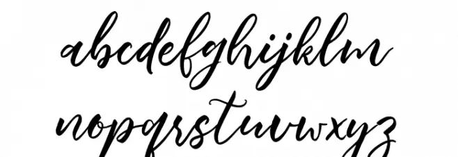 Summertime Schriftart Kleinbuchstaben