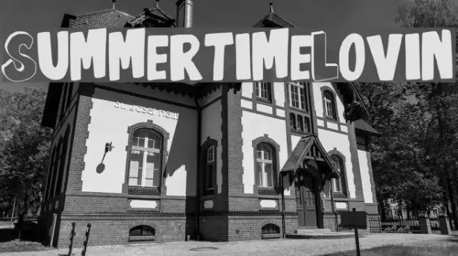 SummertimeLovin Font examples