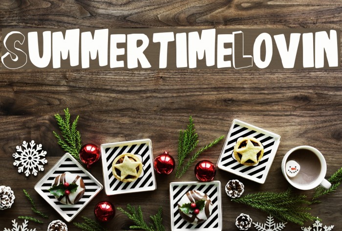 SummertimeLovin Font examples