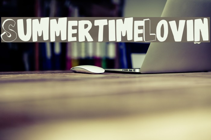 SummertimeLovin Font examples