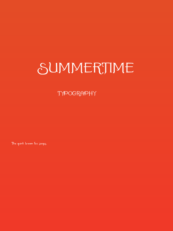 Summertime Poster