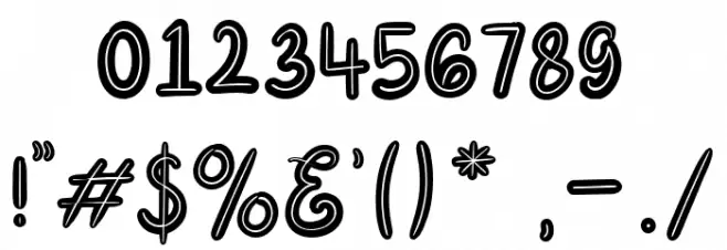 Summery Font OTHER CHARS