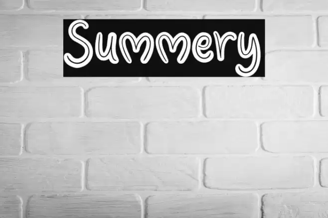 Summery Font examples