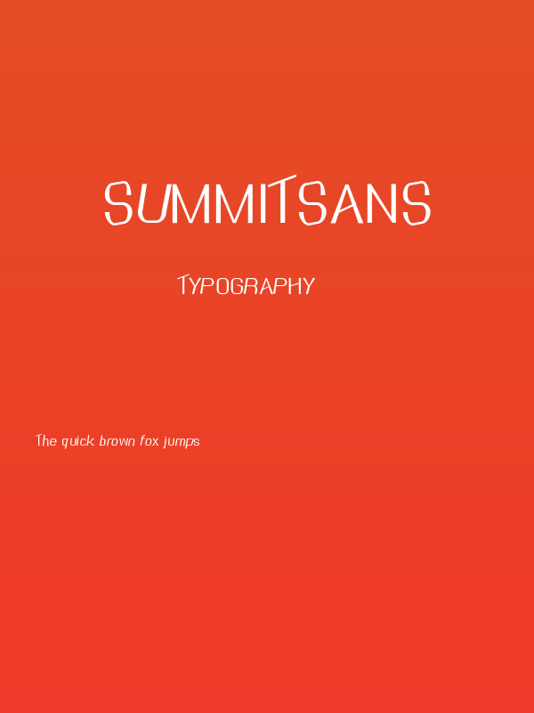 SummitSans Poster