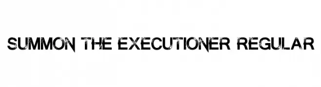 Summon the Executioner Regular  les polices de caractères gratuit tlcharger