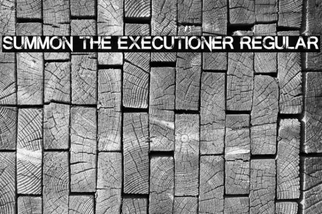 Summon the Executioner Regular Font examples