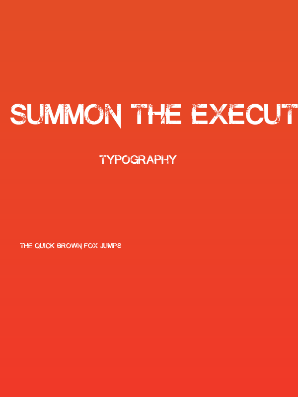 Summon the Executioner Regular Poster
