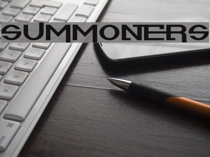 Summoners Font examples