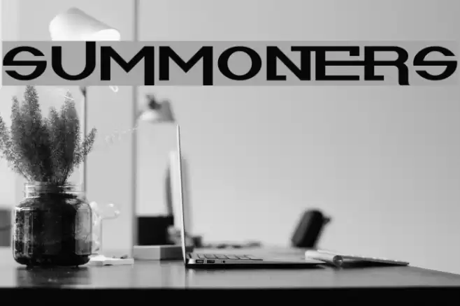 Summoners Font examples