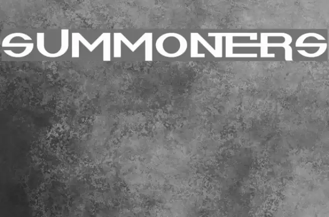 Summoners Font examples