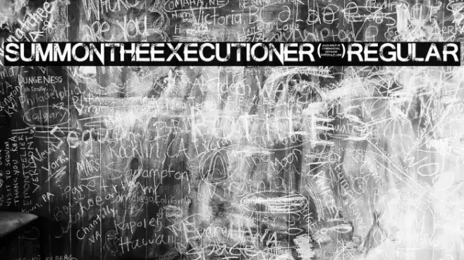 SummontheExecutioner-Regular Font examples