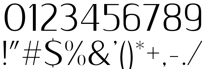 Sumptuous-Light Font OTHER CHARS