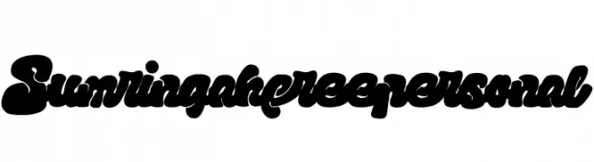 Sumringah freepersonal  Descarca Fonturi Gratis