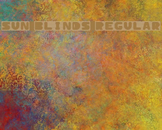 Sun Blinds Regular Example 2