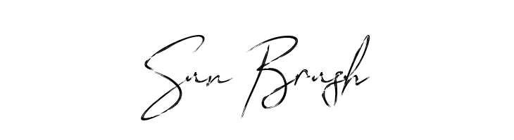Sun Brush  Frei Schriftart Herunterladen