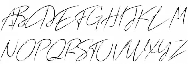 Sun Brush Font Litere mari