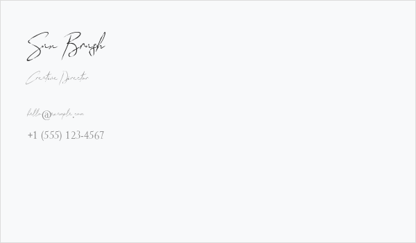 Sun Brush Business Card