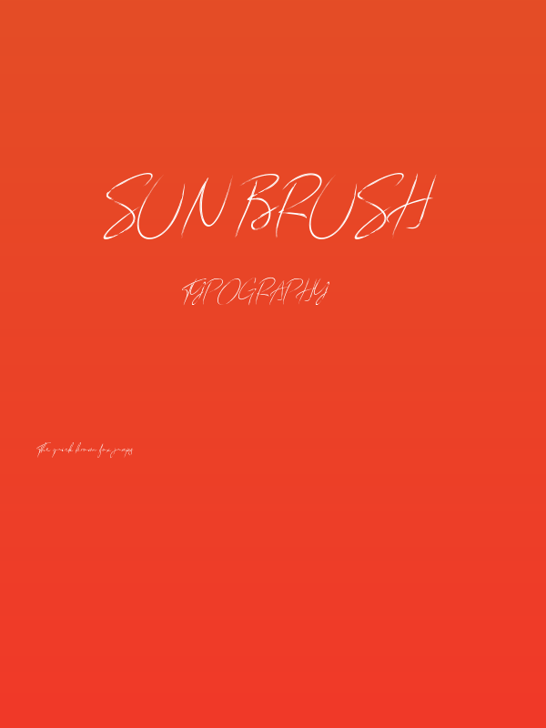 Sun Brush Poster