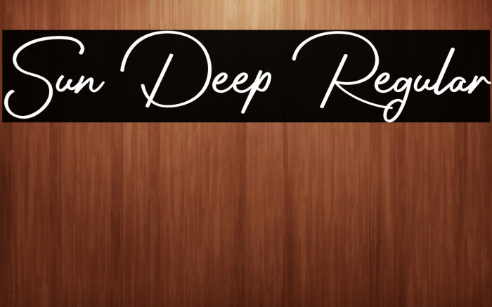 Sun Deep Regular Example 2