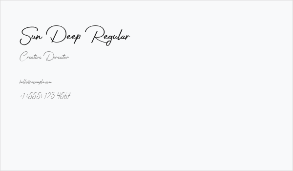 Sun Deep Regular Business Card