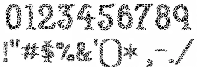 Sun Dried Font OTHER CHARS