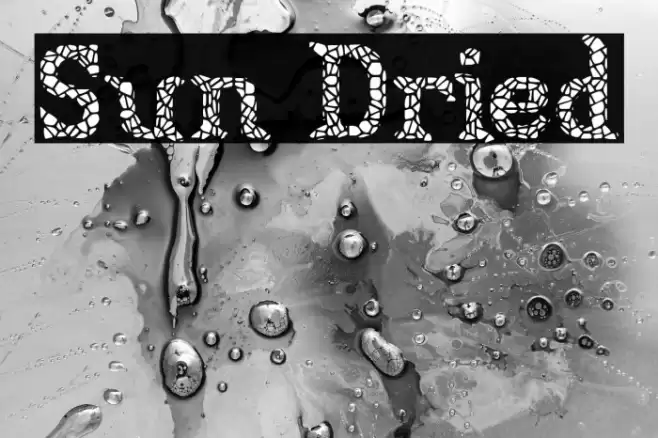 Sun Dried Font examples