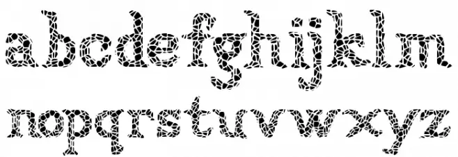 Sun Dried Schriftart Kleinbuchstaben