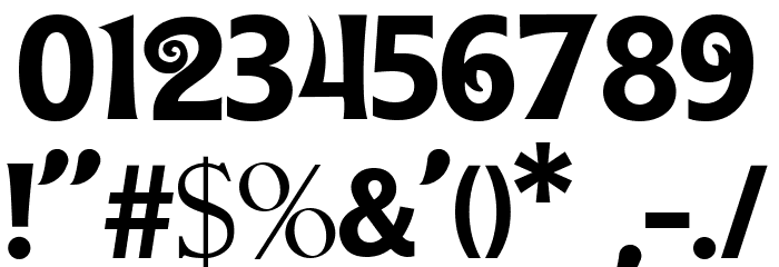 Sun Flower Font OTHER CHARS