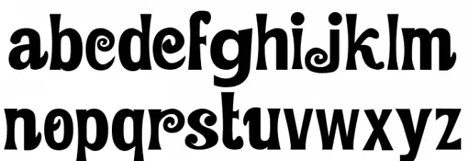 Sun Flower خط أحرف صغيرة