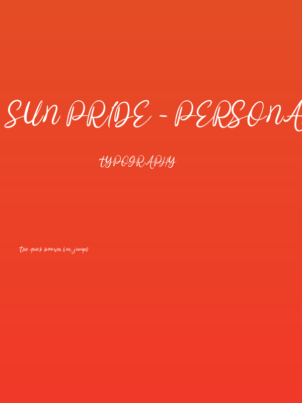 Sun Pride - Personal Use Poster