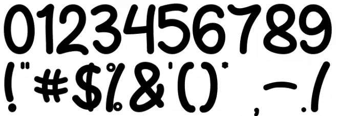 Sun Summer - Personal Use Font OTHER CHARS