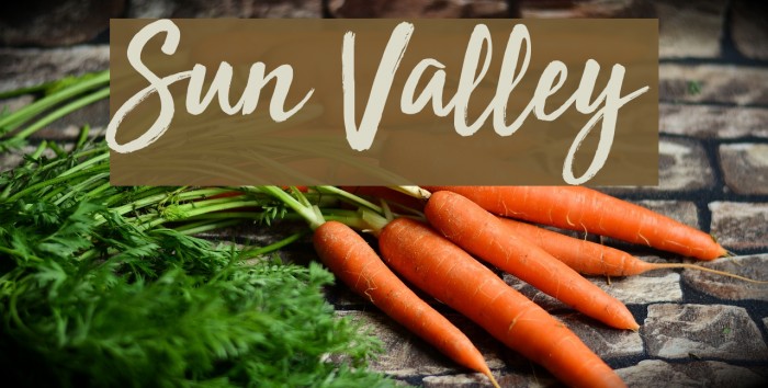 Sun Valley Font examples