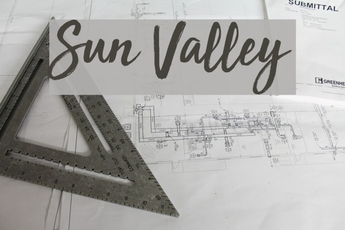 Sun Valley Font examples