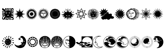 Sun n Moon Font LOWERCASE