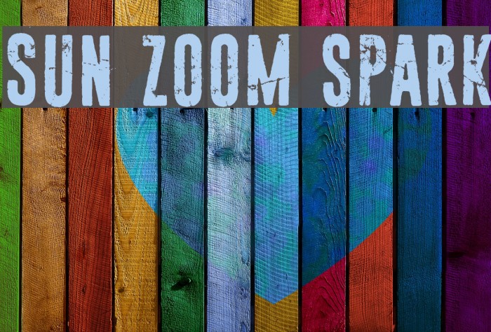 Sun zoom spark フォント examples