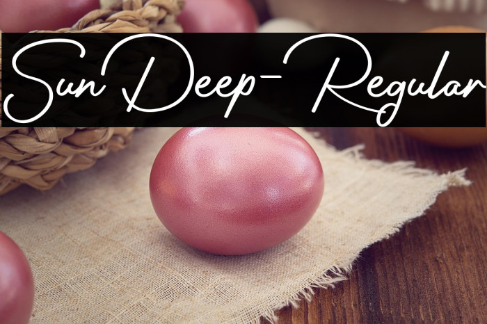 SunDeep-Regular Example 1