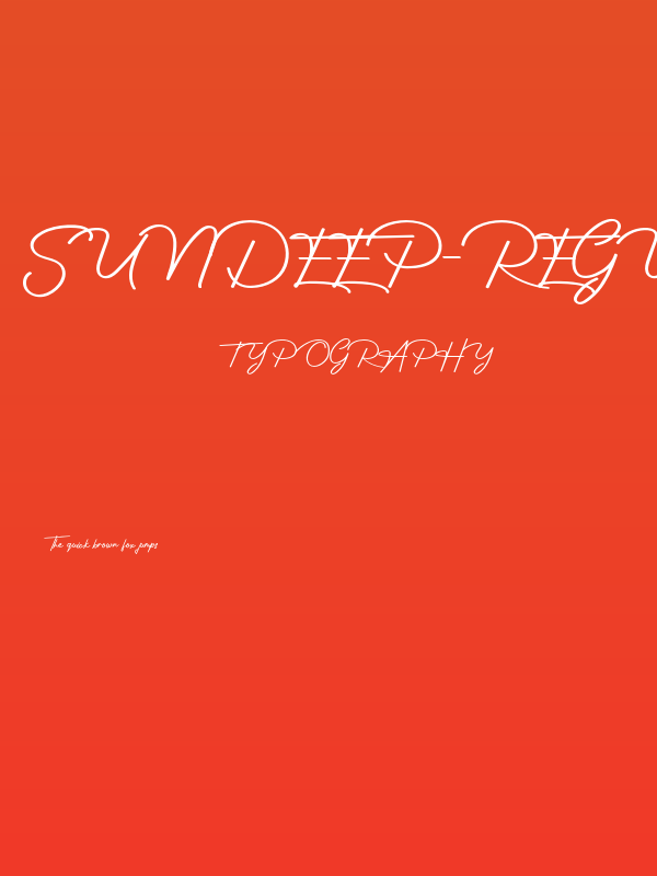 SunDeep-Regular Poster