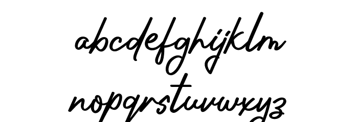 SunDeep-Regular Font LOWERCASE