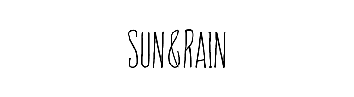 Sun&Rain  नि: शुल्क फ़ॉन्ट्स डाउनलोड