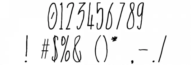 Sun&Rain Font OTHER CHARS