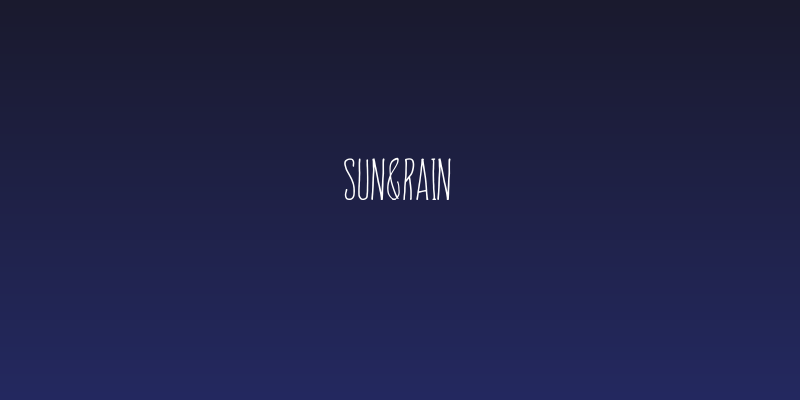 Sun&Rain Social Header