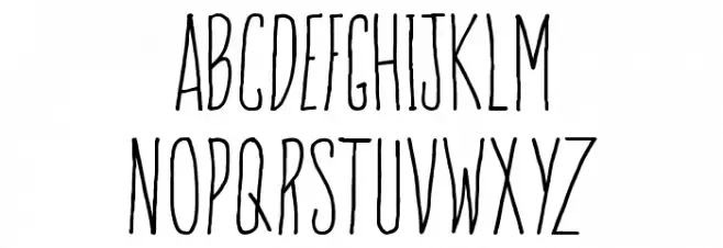 Sun&Rain خط أحرف صغيرة