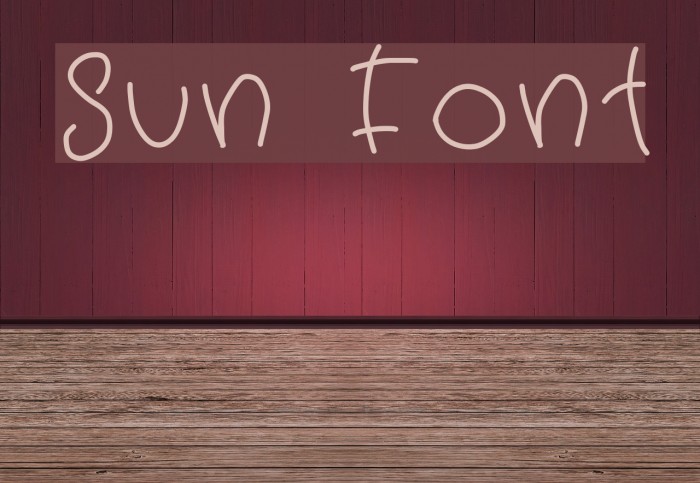 Sun Font examples
