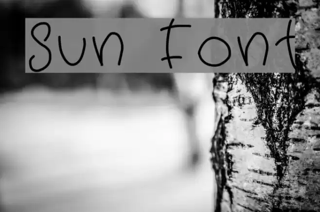 Sun Font examples