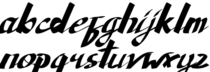 Sunaiko Haines Demo Font LOWERCASE