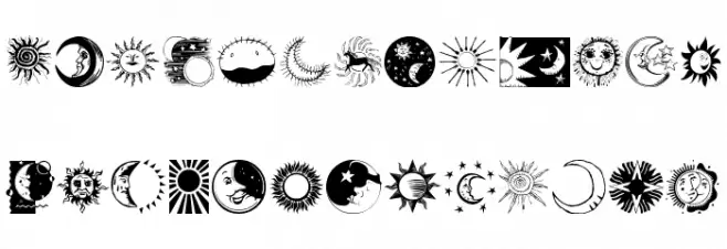SunandMoon Schriftart Groß