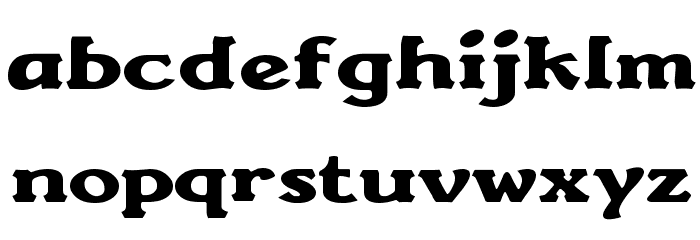 Sunantara Font LOWERCASE