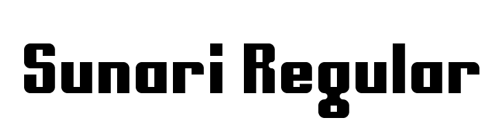 Sunari Regular  フリーフォントのダウンロード