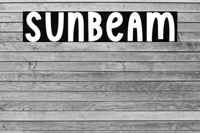 Sunbeam Font examples