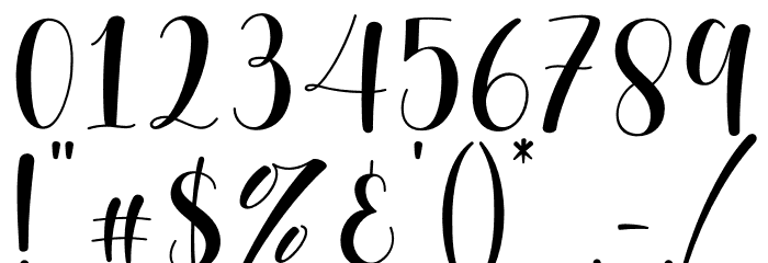 Sunberry Font OTHER CHARS